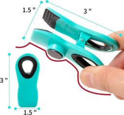 Set van 10 Magnetische Zakjesclips voor het Luchtdicht Afsluiten van Voedselzakken — thumbnail 5