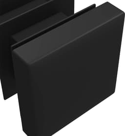 vidaXL - Einddoppen - 2 - st - Zwart - 15 - x - 15 - x - 15 - mm - PP — thumbnail 3