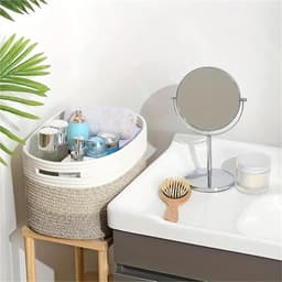Katoenen Opbergmand 65L - Rechthoekige Wasman - Gevlochten Mand voor Dekens, Speelgoed & Was - 100% Natuurlijk & Veilig - Woonkamer & Babykamer - Bruin — thumbnail 3