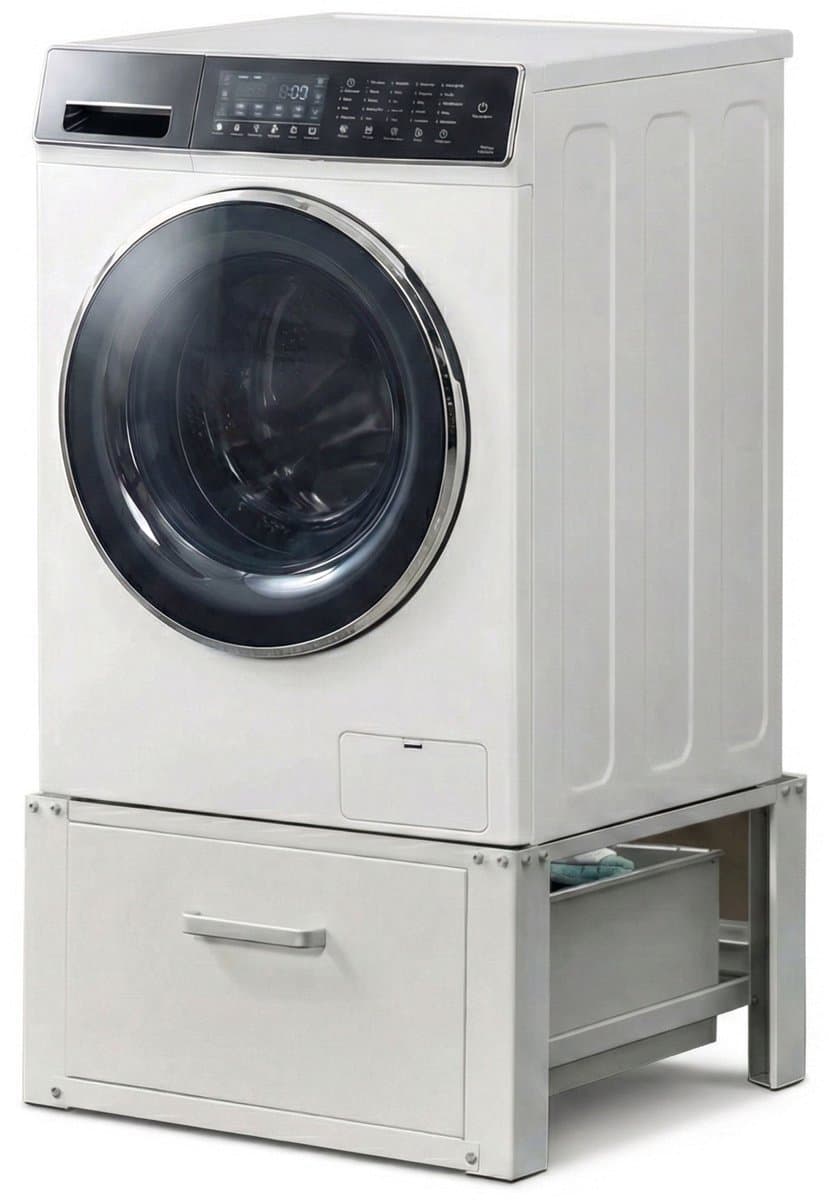 VDD - Wasmachine verhoger - opbouwmeubel met opberglade - 250 kg belastbaar – universeel — afbeelding 1