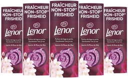 Lenor Geurbooster Jasmijn & Rose de Mai - 5 x 155 Gr Voordeelverpakking 60 Scoop — thumbnail 1