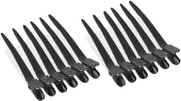 12 Stuks Professionele Haarclips voor Kappers - Antislip Klemmen voor Knippen en Verven — thumbnail 5