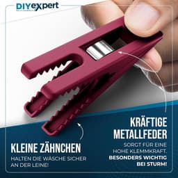 Stabiele Wasknijpers voor Waslijn en Droogrek - Duits Vakmanschap — thumbnail 3