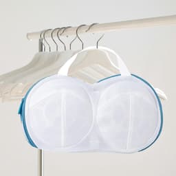 Lingerie Wasnet - 3 Stuks - BH Waszakje - Waszakken - Polyester - Waszak Wasmachine - Lingerie - Wasmachine Zakjes - Wasnetjes - Met Rits - 34×20cm - Wit — thumbnail 2