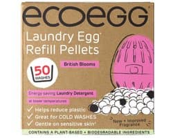 Ecoegg Navulling - 50 wasbeurten – Britse Bloei - Was Ei - Wasmiddel - Hervulbaar - Duurzaam - Hypoallergeen - Geschikt voor baby's en mensen