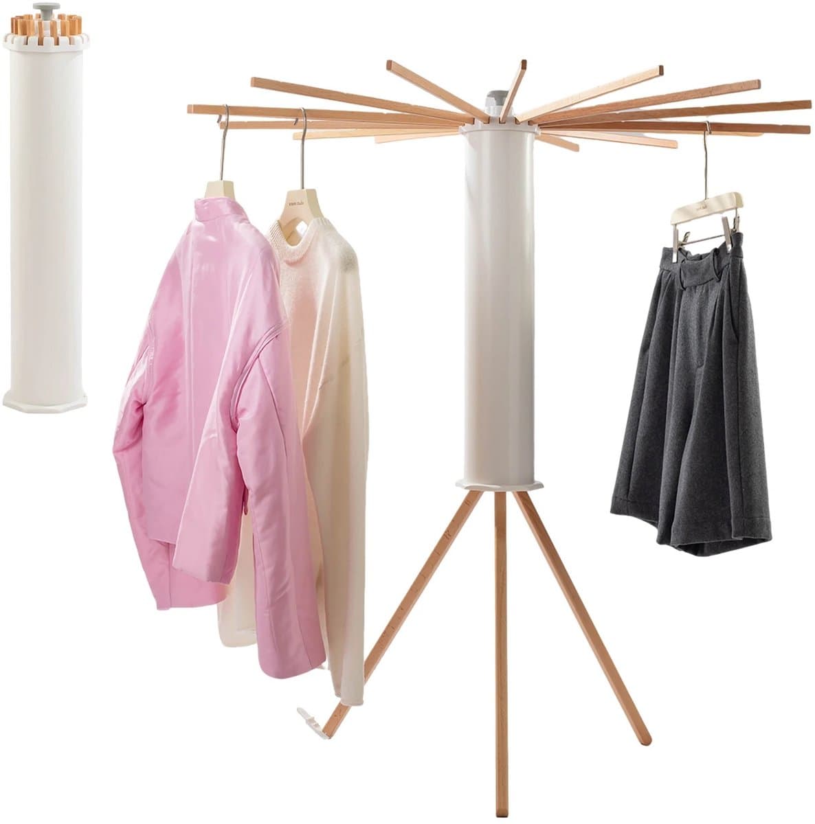 HOB Inklapbaar SMART Design Droogrek - Wasrek - Droogmolen - Inklapbaar - Multifunctioneel - Premium Design - Draagbaar - Binnen en Buiten - Droogmolen — afbeelding 1