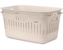 Brabantia Collect-It Wasmand - set van 2 - 40 l - Soft Beige — afbeelding 1