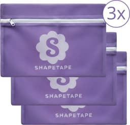Waszak Set 3 Stuks - 20x30 cm - Shapetape - Waszakjes met Rits - Waszak Lingerie - Waszak BH - Waszak Ondergoed - Laundry Bag - Wasnet - Fijnmazig - Paars - Kleding Bescherming - Fijnmazig - Lila — thumbnail 1