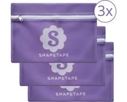 Waszak Set 3 Stuks - 20x30 cm - Shapetape - Waszakjes met Rits - Waszak Lingerie - Waszak BH - Waszak Ondergoed - Laundry Bag - Wasnet - Fijnmazig - Paars - Kleding Bescherming - Fijnmazig - Lila