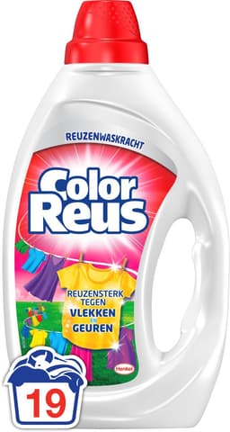 Color Reus Gel - Vloeibaar Wasmiddel - Gekleurde Was - 6 x 19 Wasbeurten - Voordeelverpakking — thumbnail 2