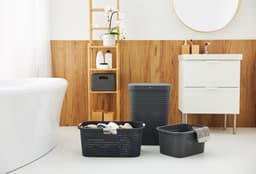 Rotho Country wasmand - set van 2 - 40 ltr - antraciet — thumbnail 3