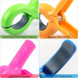 8 stuks XXL Strandlaken Knijpers - Handdoek Clips voor Strandstoel en Ligbed - Winddicht - Cruise, Zwembad & Camping - 4 Kleuren — thumbnail 3