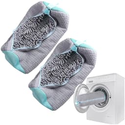 Waszak Schoenen met Rits - 360° Uitgebreide Reiniging - Sneakers Waszak voor Wasgoed - Schoen Waszak Wasmachine - 2 Delige - Grijs — thumbnail 3