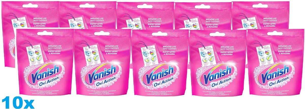 Vanish - Vlekverwijderaar - Poeder - Pink Sachet - 10 x 300g - 10 stuks — afbeelding 1