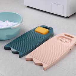 2 stuks Washer Board for Hand Washing, Plastic Washing Board with Soap Holder and Hanging Hole, Non-Slip Rectangular Laundry Board for Laundry Home School Dormitory Hand Wash，45*20*5cm — thumbnail 1