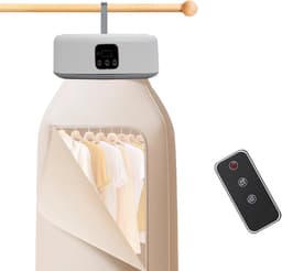 Draagbare wasdroger - Mini/compacte droger voor appartement, camper, op reis - Kleine, stille en sneldrogende machine met instelbare timer en eenvoudige installatie. — thumbnail 1