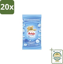20 x Robijn Droogtrommeldoekjes Morgenfris 20 stuks per verpakking - Grootverpakking - Droogtrommeldoekjes - Wasgoed Drogen - Frisheid Droger - Wasgoed Verzorgen - Kleding Beschermen — thumbnail 1