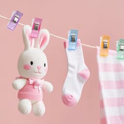 100-delige set plastic naaiclips — "Bijlvormige" clips — Stevige bevestigers voor quilten & binden — Positioneerclips — Veelzijdig inzetbaar voor naaien, breien, haken, het ophangen van voorwerpen en meer — 2,7 x 1 x 1,5 cm — thumbnail 3