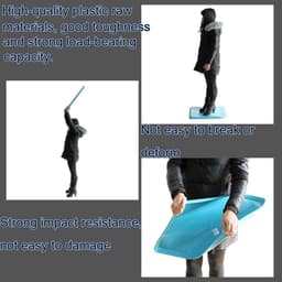 Grote Lekbak Kunststof - Waterdichte Opvangbak - Apparaten Beschermen - Hoge Drukbestendigheid - 74x50x3cm - Blauw — thumbnail 2