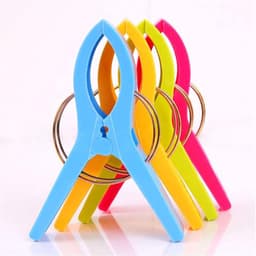 Set van 8 grote kledingclips voor wasgoed, strandhanddoeken en dekbedden — thumbnail 5