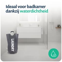 Wonair Wasmand – Waszak – Opvouwbaar – 81L - Donkergrijs — thumbnail 4