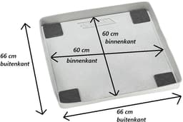 Waterdichte Lekbak voor een wasmachine - Opvangbak - voor Wasmachines - en Drogers - met Trillingsdemping — thumbnail 3