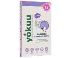 YOKUU Probiotische Wasstrips - 64 Wasbeurten - Lavendel Geur - Reis Wasmiddel - Ultra Geconcentreerd en Voorgedoseerd - Ecologisch Wasproduct