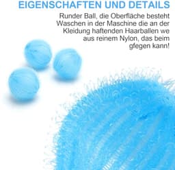 Dierenhaarverwijderaar - 12 Stuks Pluisballen voor Wasmachine - Herbruikbaar en Milieuvriendelijk — thumbnail 3