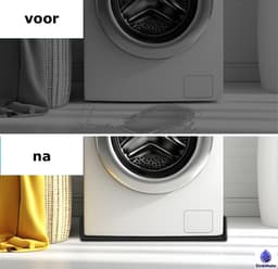 Lekbak Wasmachine – Siliconen Opvangbak - Opstaande Rand - SinkMate® - 60 x 60 cm – Lekbak Koelkast Vaatwasser Diepvriezer — thumbnail 4