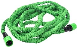 Rekbare groene spiraalslang - tot 15 meter - waterdicht - rubber — thumbnail 3