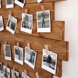 Allecto Plus - Houten Wasknijpers 160 stuks - 25 cm - Jutedraad - Fotohouders — thumbnail 4