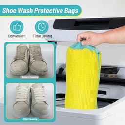 JGS Premium - Schoenen Waszak 2 Stuks voor Sneakers - Dikke Waszak met Ritssluiting - Wasmachine Waszak - Mesh Sneaker Waszak - Schoenwaszak - Shoes Wash Bags — thumbnail 4