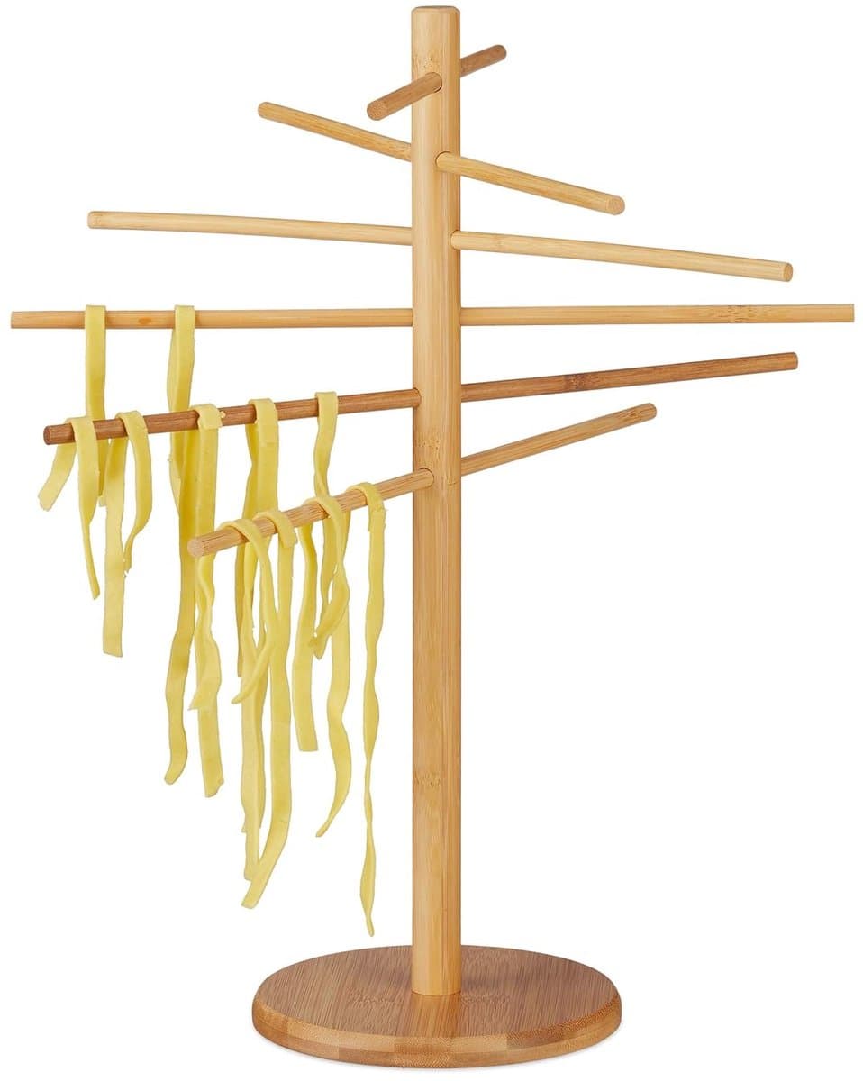 Pastadroger - Bamboe - 12 armen - Opvouwbaar - Stabiliteit — afbeelding 1