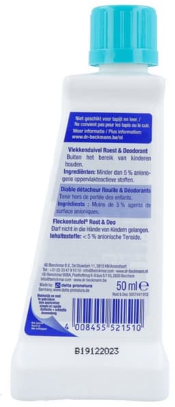 Dr. Beckmann Vlekkenduivel Roest & Deodorant 50 ml — thumbnail 2