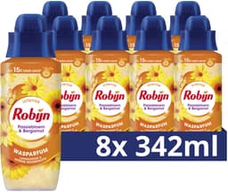 Robijn Intense Wasparfum - Passiebloem & Bergamot - 8 flessen x 342 ml — thumbnail 1