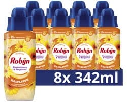 Robijn Intense Wasparfum - Passiebloem & Bergamot - 8 flessen x 342 ml — afbeelding 1