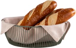 APS Broodmand - Broodkorf - Vaatwasserbestendig - Metaal - Zwart - Ovaal - Voor Horeca - 20cm x 15cm - H 8 cm — thumbnail 4