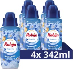 Robijn Intense Wasparfum - Morgenfris - 4 flessen x 342 ml - Voordeelverpakking — thumbnail 1