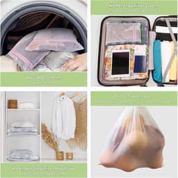 EXCITAT Wasnet - Waszak van gaas - Anti-vervorming - Geschikt voor ondergoed, shirts, sokken, lingerie — thumbnail 5