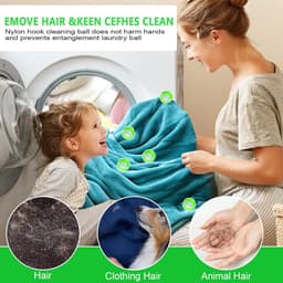Dierenhaarverwijderaar - Wasmachine Accessoire - Set van 12 — thumbnail 2