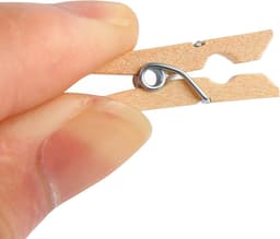 100 stuks wasknijpers - Lichtgewicht en milieuvriendelijk - 25 mm mini houten wasknijpers - Geschikt voor huisdecoratie en foto's — thumbnail 3