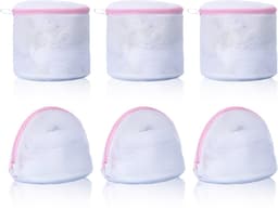 BH Waszakken - Mesh Delicates Zakken - Ondergoedbeschermer met Rits - Voor Wasmachine & Reizen - Voor Vrouwen & Studenten - Wit - 30x25 cm - 6 Stuks — thumbnail 1