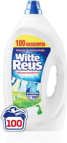 Witte Reus Gel - Vloeibaar Wasmiddel - Witte Was - Grootverpakking - 100 Wasbeurten — thumbnail 1