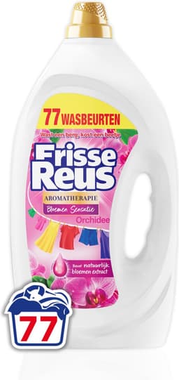 Witte Reus Wasmiddel Frisse Reus Gel Orchidee 77 Wasbeurten - 2 x 3,465 liter - Voordeelverpakking — thumbnail 3