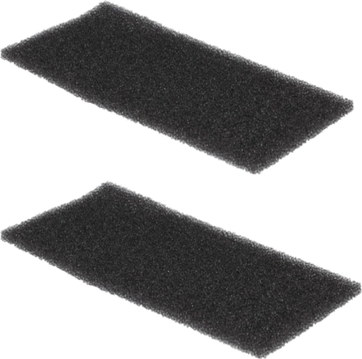 Filter - 2 STUKS - schuim schuimfilter droger - 220 x 110 mm - foam filter wasdroger warmtewisselaar geschikt voor Whirlpool Bauknecht Ignis - 481010354757 — afbeelding 1