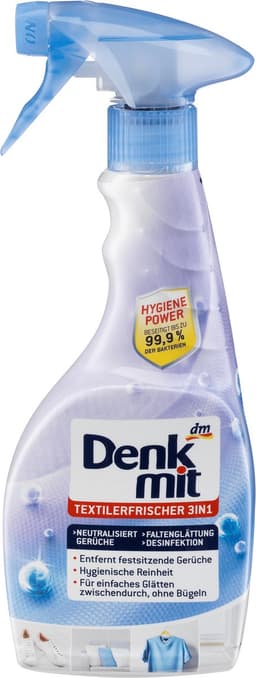 Denkmit 3in1 hygiëne textielverfrisser & gladde rimpels, 500 ml — thumbnail 1
