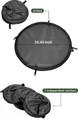 Droognet 60cm diameter 8 laags Heavy Duty Verstelbaar — thumbnail 3
