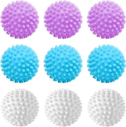 Drogerballen - Herbruikbare wasballen voor wasdroger - 9 stuks - Wollige was - Kleding reiniging thuis . — thumbnail 1