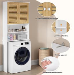 ApexArte® Wasmachine Kast - Meubel Verhoger - Wasdroger Ombouw — thumbnail 2