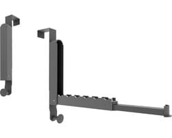 James & Mace® Droogrek Deur –Wanddroogrek - Deurhaken Over Deur – Droogrek Hangend – Opvouwbaar en uitschuifbaar – Badkamer – Slaapkamer – Op Reis